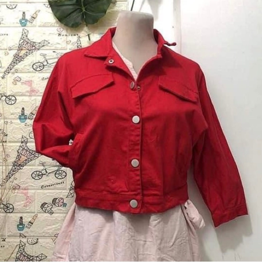 Red jacket fit small to med.
